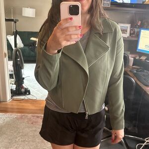 NWT Express Cropped Moto Jacket